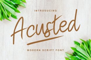 Acusted: A Timeless Script Handwritten Font for Real Design Work