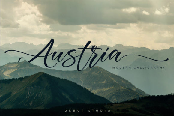 Austria Font: Elegant Handwritten Typography for Small Business Branding
