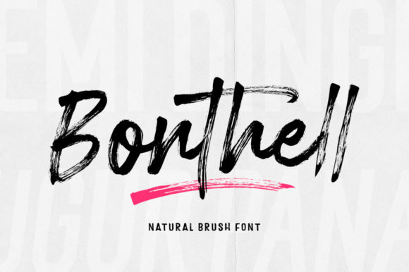 Bonthell Script Handwritten Font for Makers