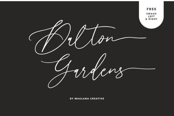 Dalton Gardens: A Script Handwritten Font That Elevates Handmade Design
