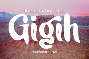 Gigih Script Handwritten Font for Makers