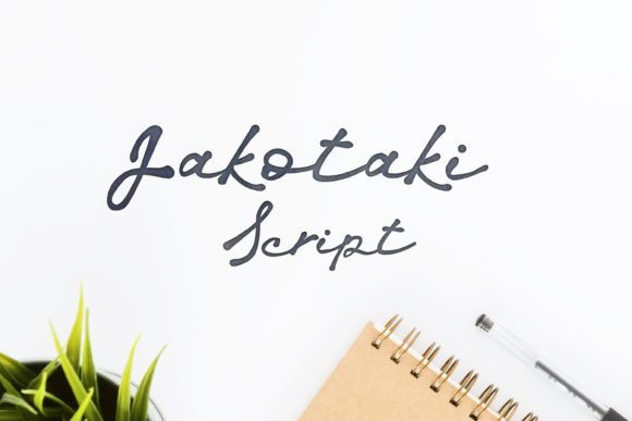 Jakotaki Script Handwritten Font for Makers