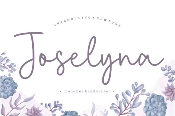 Joselyna: A Script Handwritten Font for Elegant Branding