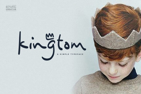 Kingtom: A Cute and Casual Handwritten Font for Small Business Branding