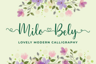 MiloBely: A Script Handwritten Font for Modern Editorial Design