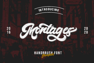 Montages: A Playfully Nostalgic Script Handwritten Font for Real Branding