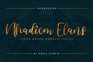 Nhadiem Elans: A Script Handwritten Font for Elegant Branding