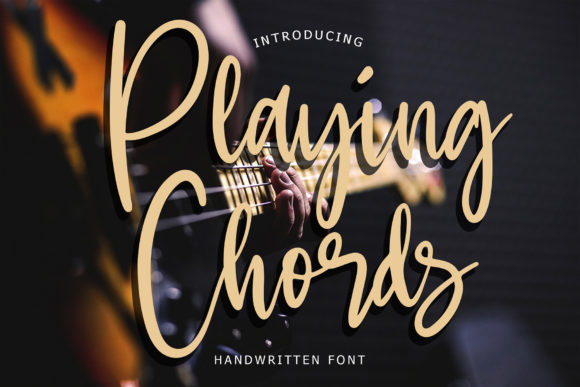 Playing Chords: A Script Font for Creative Branding and Design