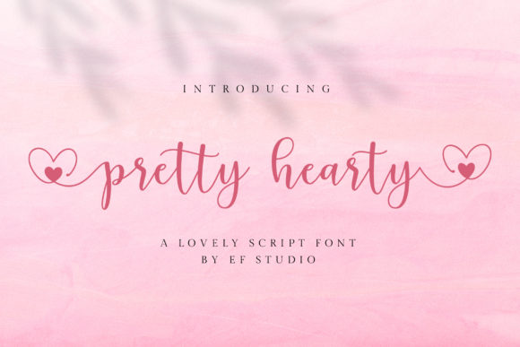 Pretty Hearty Script Handwritten Font for Makers