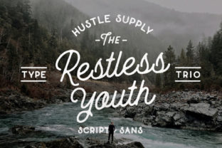 Restless Youth: A Bold Script Handwritten Font for Modern Designers
