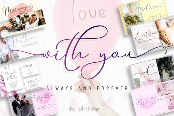 With You: A Script Handwritten Font for Editorial Warmth