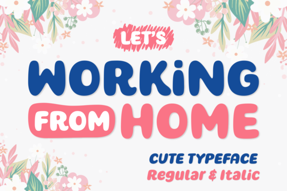 Working from Home: A Modern Script Font for Creative Projects