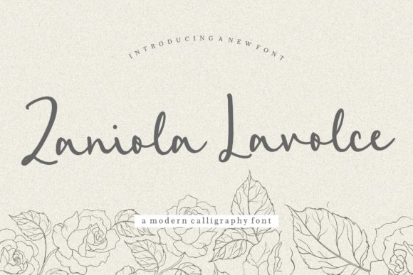 Zaniola Lavolce: A Script Handwritten Font for Creative Crafters